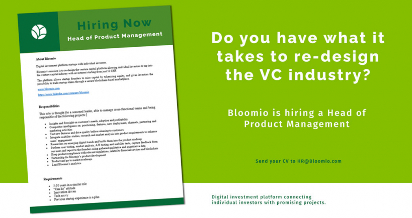 Hiring Now: Head of Product Management