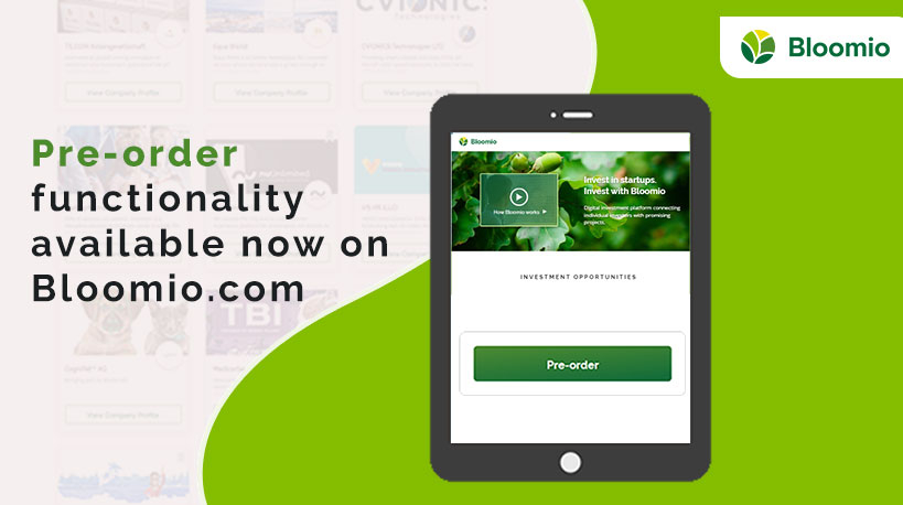 Pre-order functionality now available on Bloomio for registered investors. Pre-order functionality now available on Bloomio for registered investors.